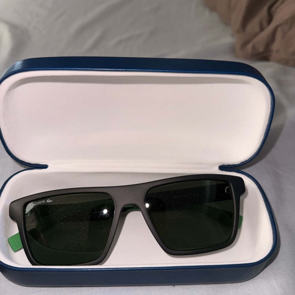 Lacoste Gray and Green Sunglasses